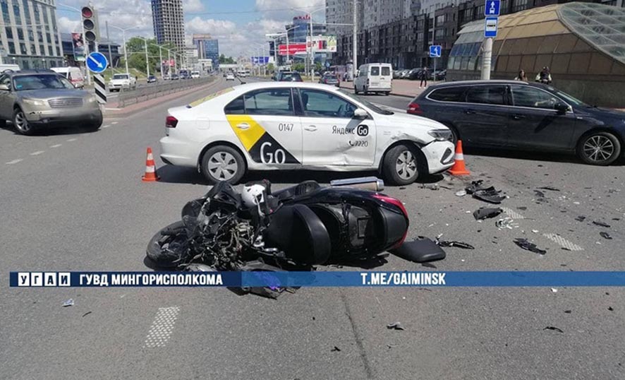 ДТП, минск, мотоцикл