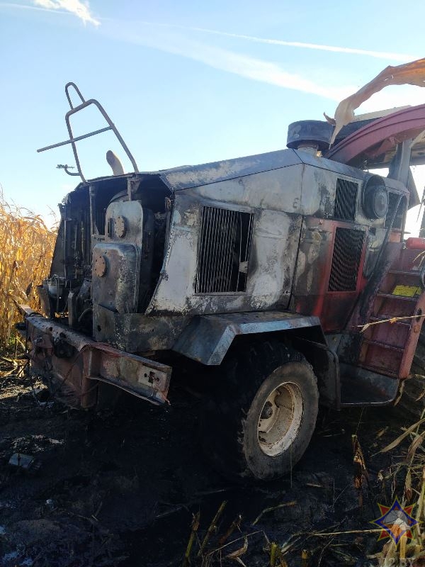 кормоуборочный комбайн, поле