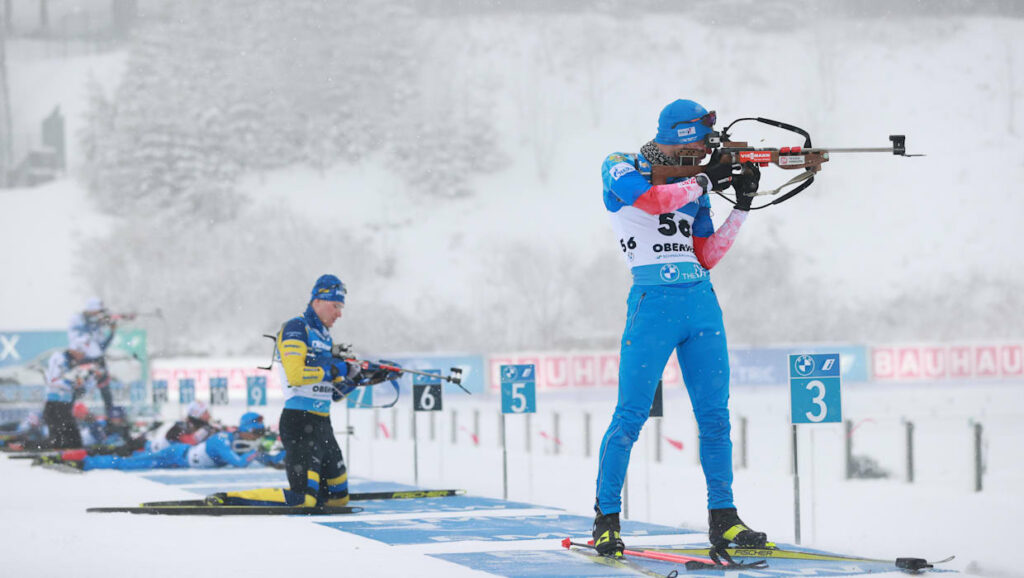 биатлон, лыжи, стрельбы