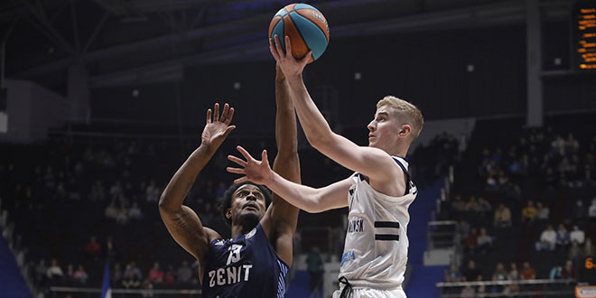 Минские «Цмоки» уступили питерскому «Зениту» в Лиге ВТБ