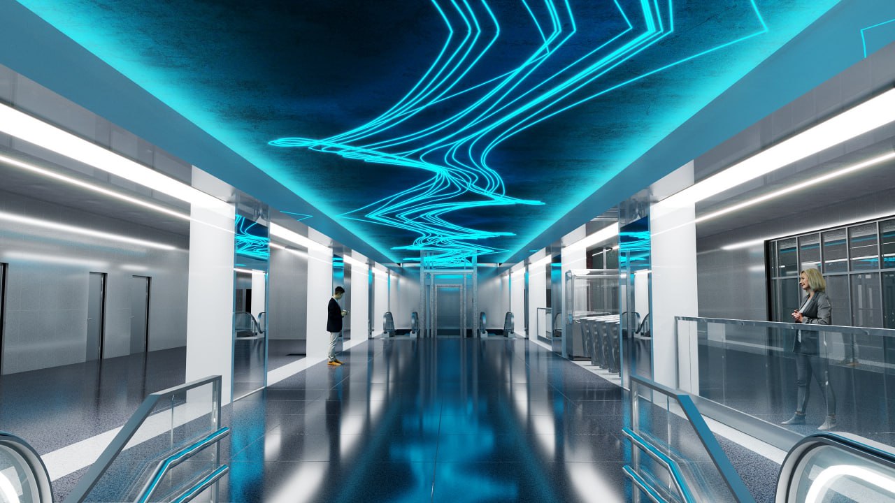 Минское метро продолжает показывать, как будут выглядеть новые станции