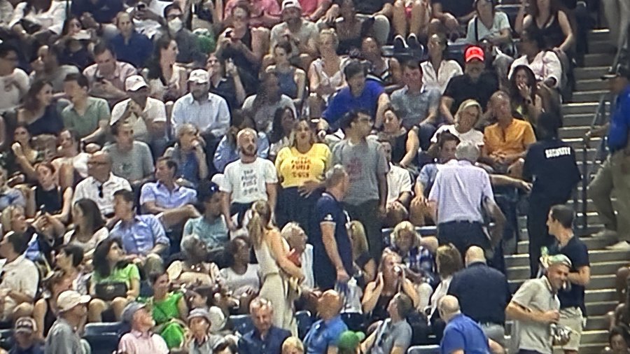 Полуфинальный матч US Open был прерван из-за беспорядков на трибунах