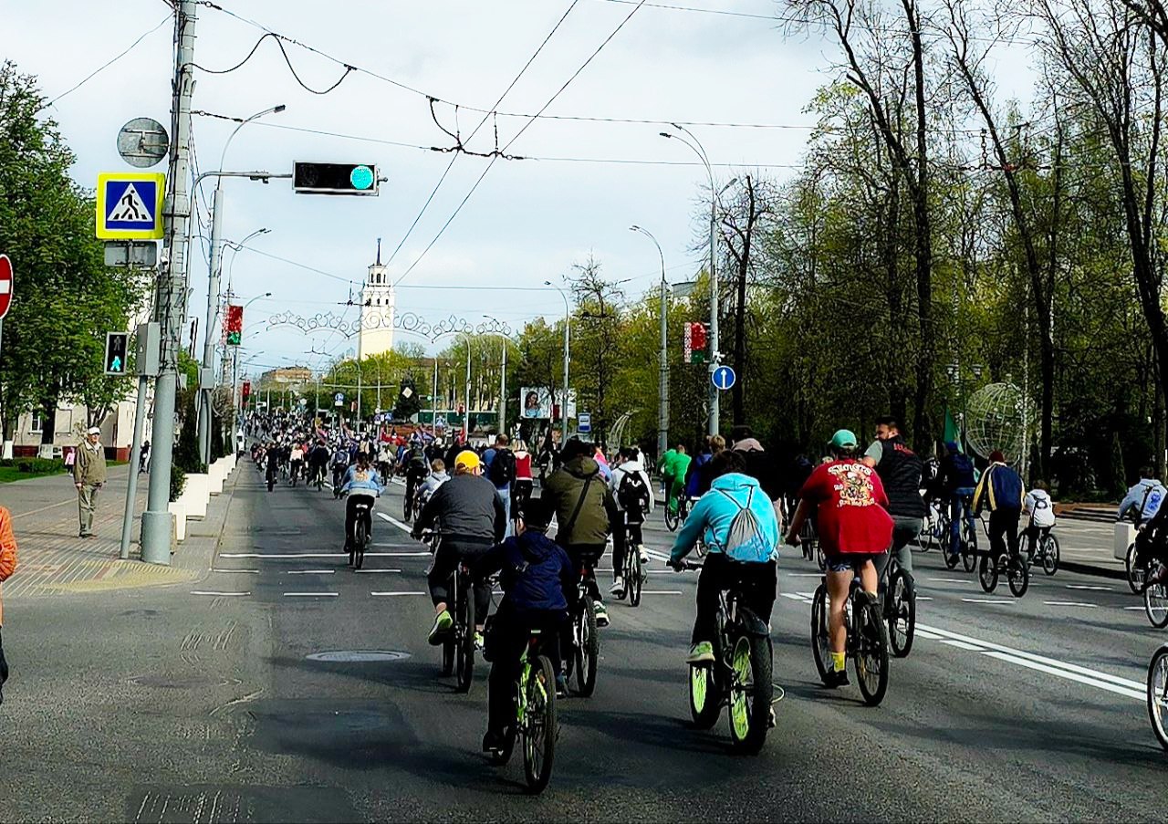 Велопробегом в Гомеле открыли велосезон