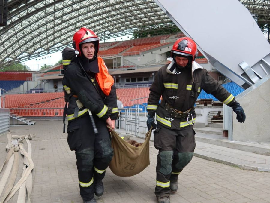 Эвакуация из Летнего амфитеатра в Витебске