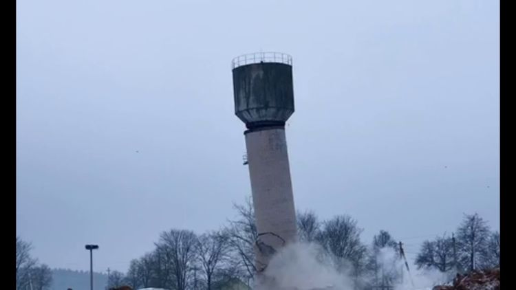 взрыв водонапорной башни