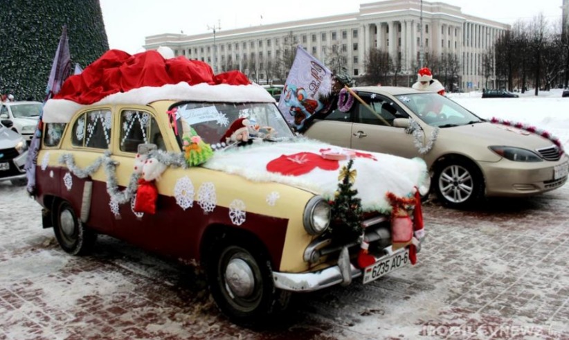 автопарад в Могилеве