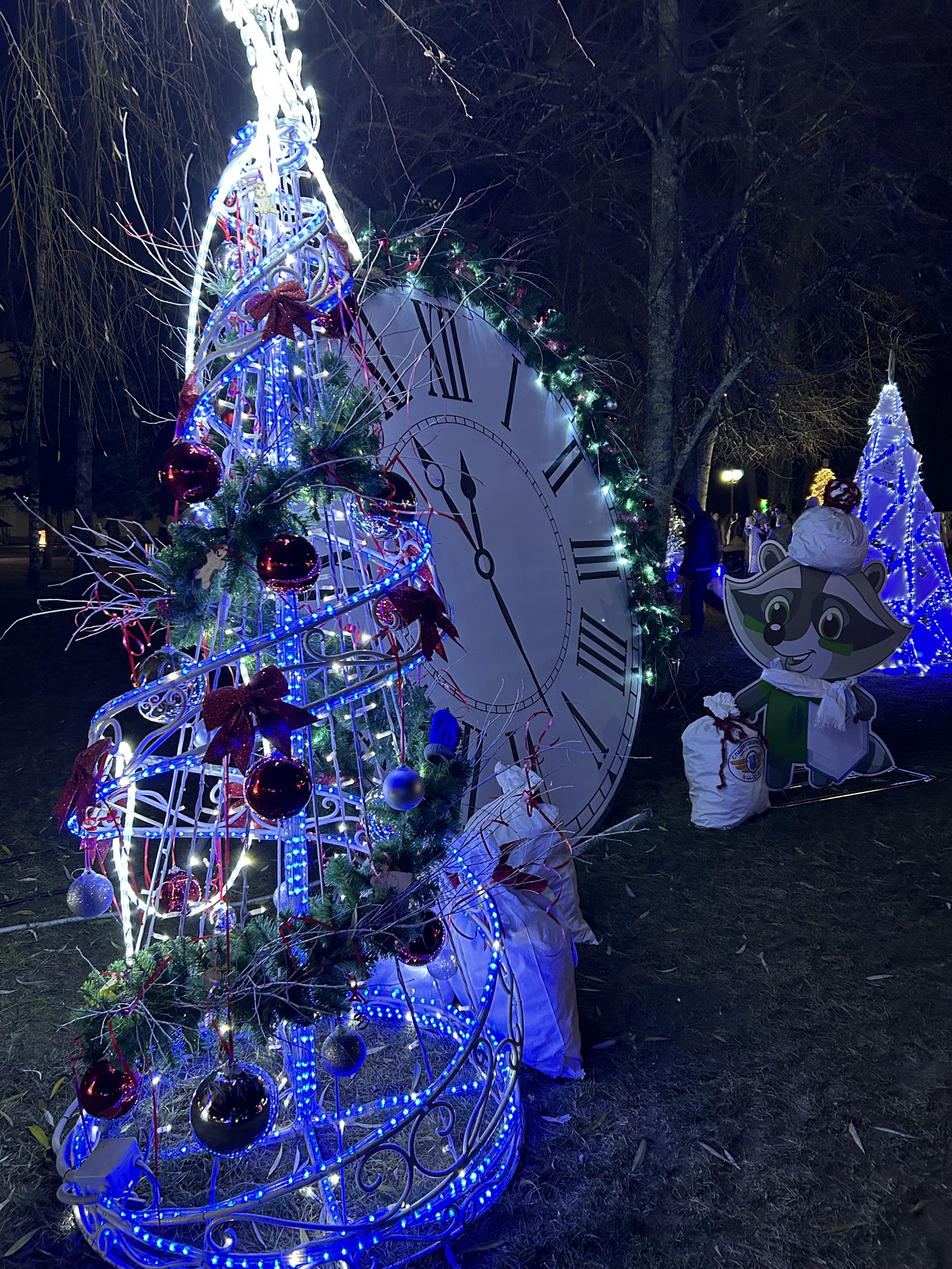 Аллея дизайнерских ёлок в Гродно