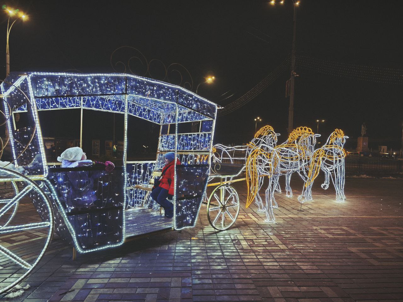 новогодняя повозка