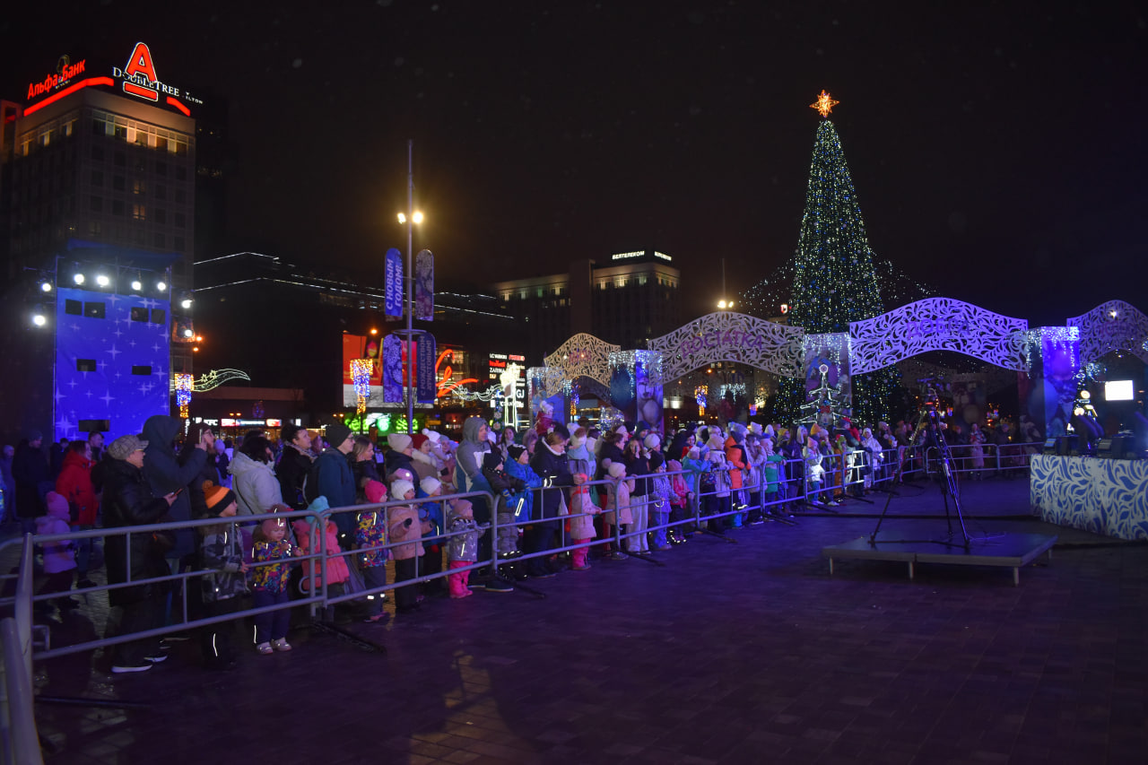 Новогоднее представление у Дворца спорта (14)