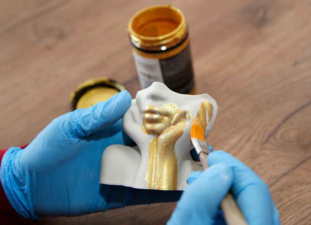 Покраска вазы