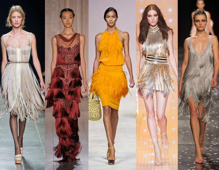 Платья с бахромой