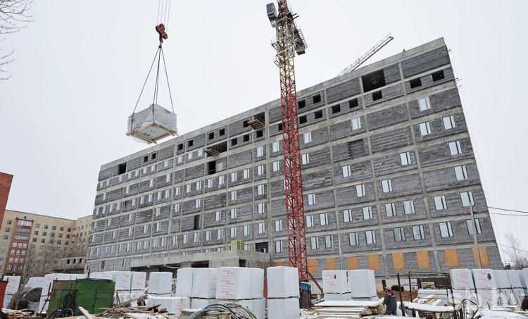 стройка нового хирургического корпуса ВОКБ