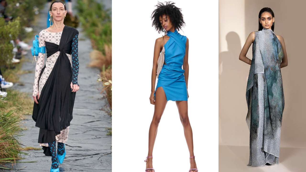 Платья с драпировкой