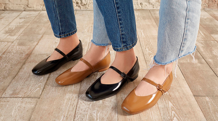 Балетки с ремешком