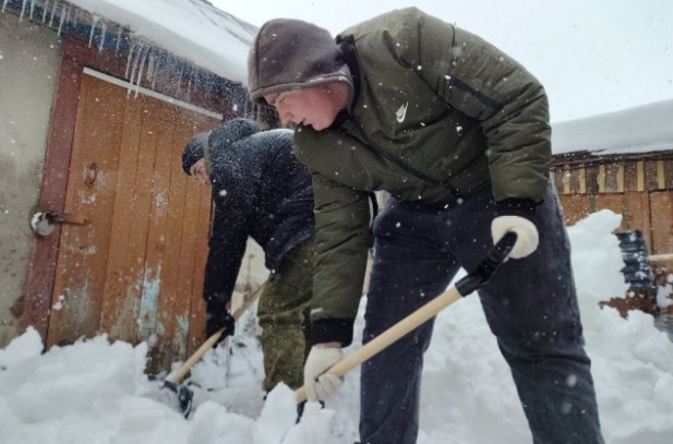 Буйничи, уборка снега