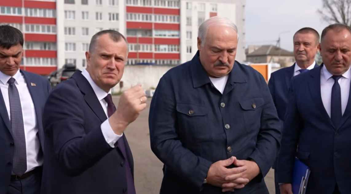 Лукашенко в Шклове