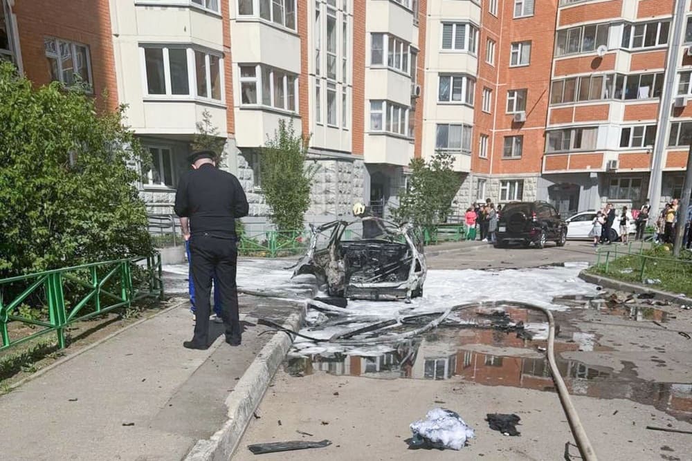 В Балашихе сгорел автомобиль 