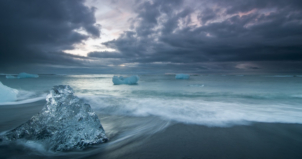 Озеро Джокюльсаурлоун, Исландия — ледяной залив 