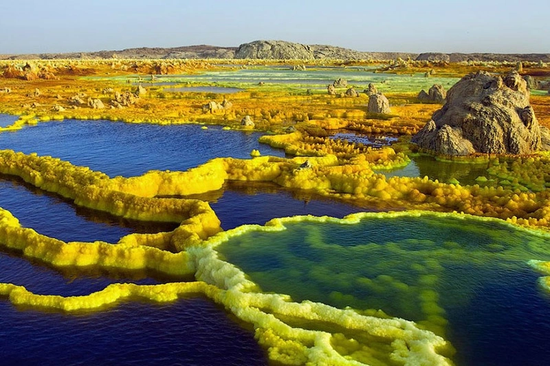 Вулкан Даллол, Эфиопия — марсианский ландшафт на Земле
