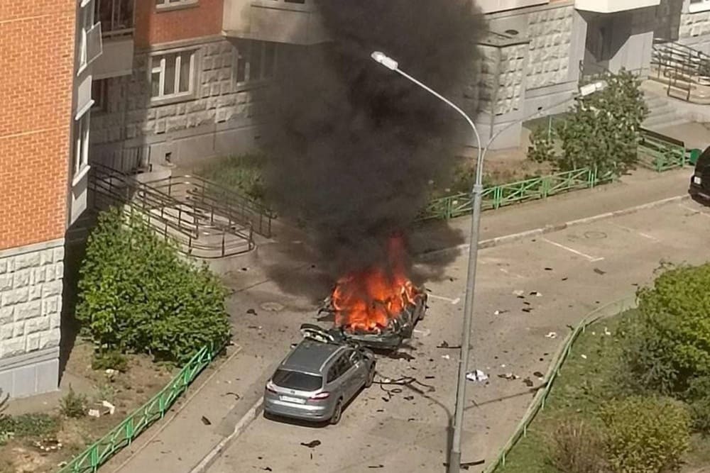 В Балашихе сгорел автомобиль