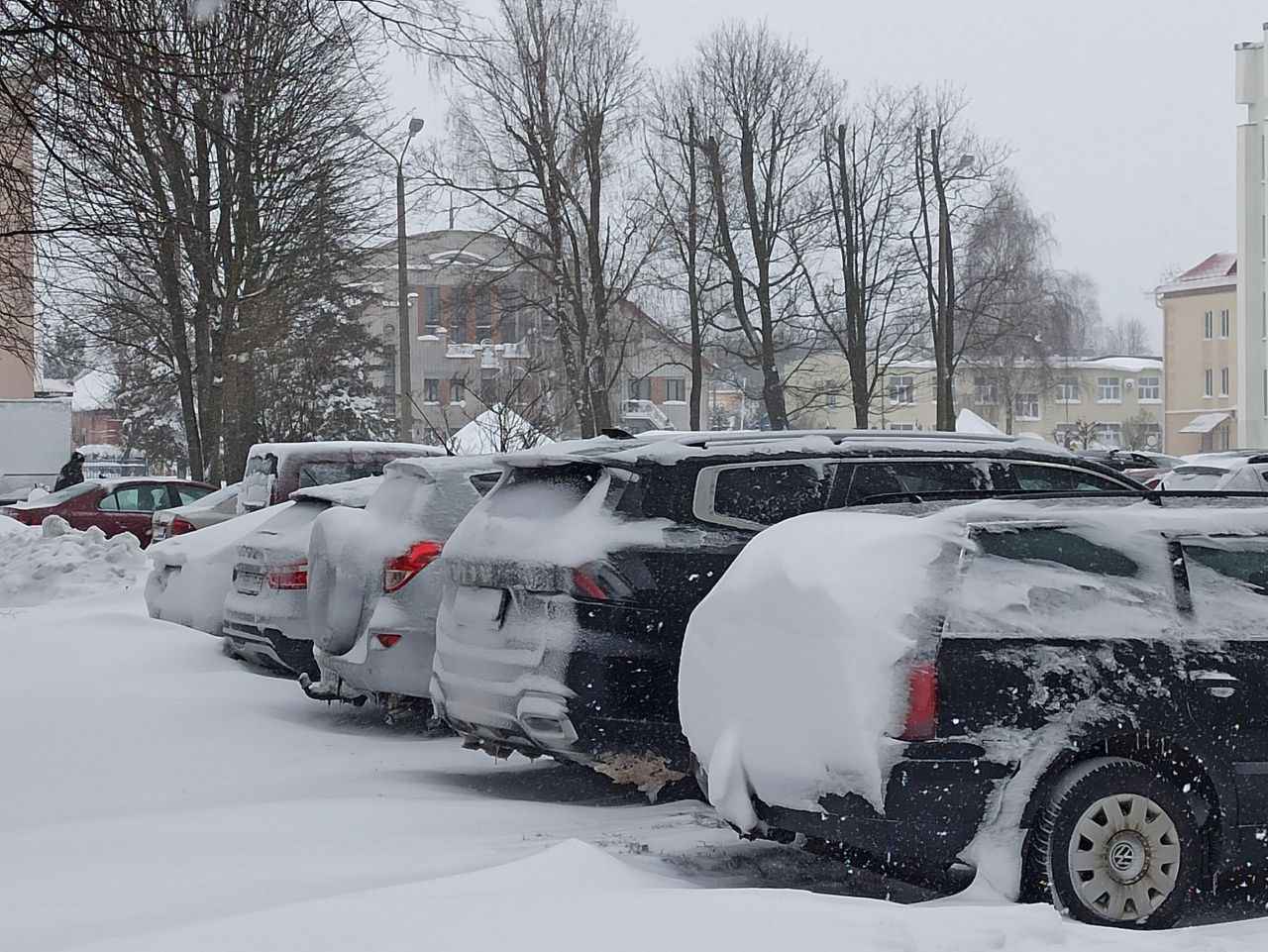 Могилев, снегопад