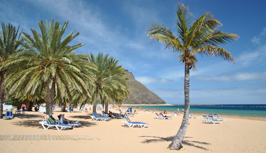 Пляж Лас-Тереситас, остров Тенерифе, Испания