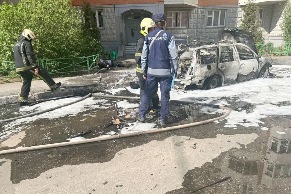 В Балашихе сгорел автомобиль 