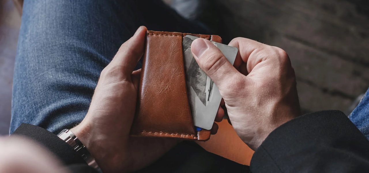 кошелек с блокировкой считывания карт