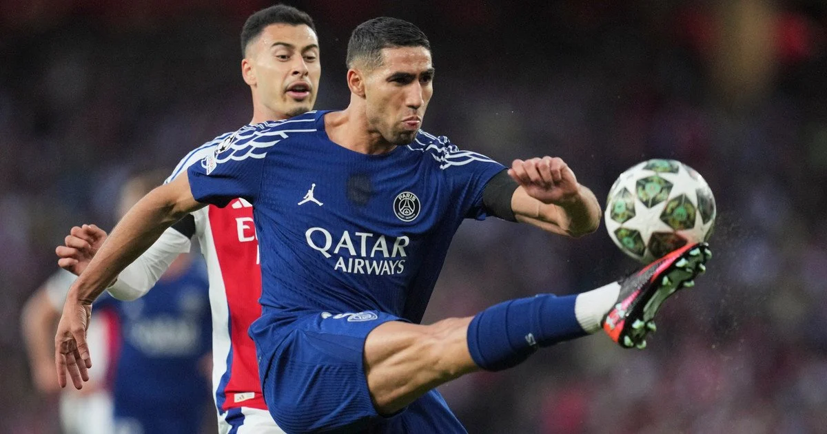 Хакими, Арсенал - ПСЖ