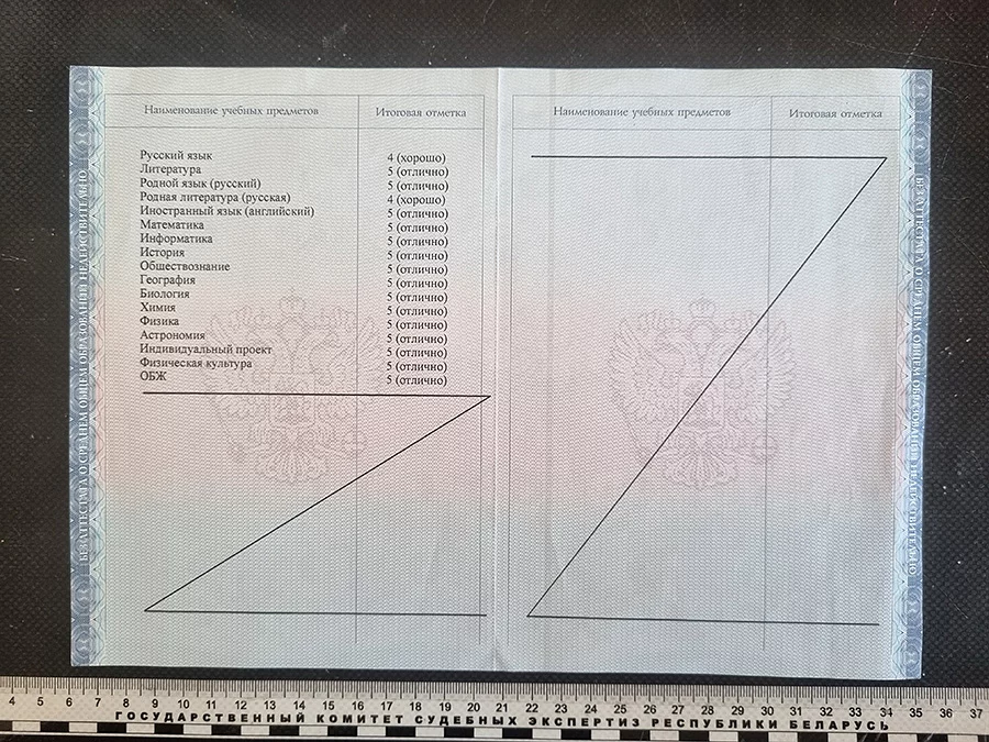 Фальшивый аттестат