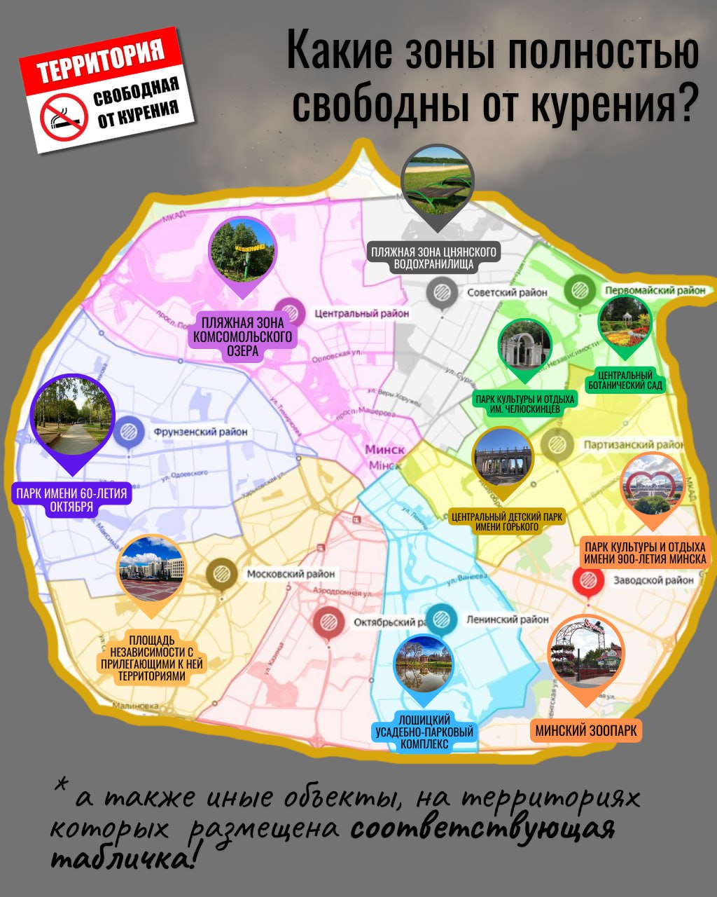 карта запрет на курение