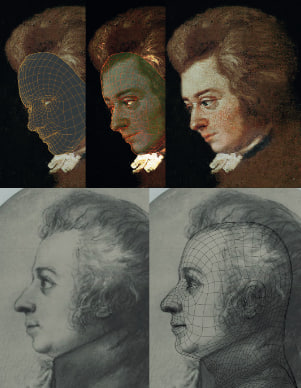 Реконструкция лица Моцарта 