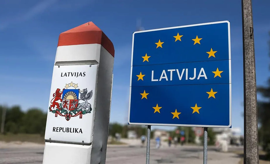Латвия граница