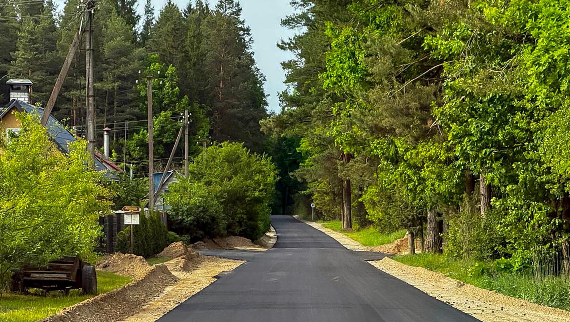 асфальт на даче возле Гродно