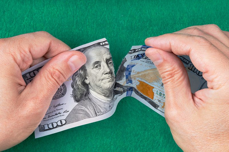 испорченные доллары