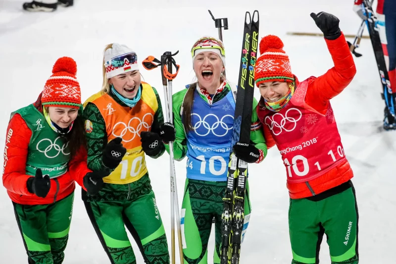 Белорусские биатлонистки