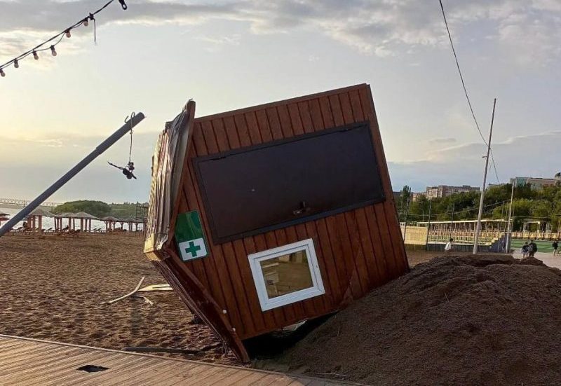 Ураган в Казахстане