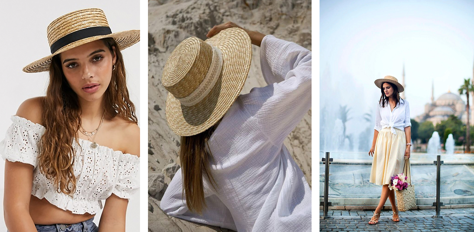 Девушки в соломенных шляпах