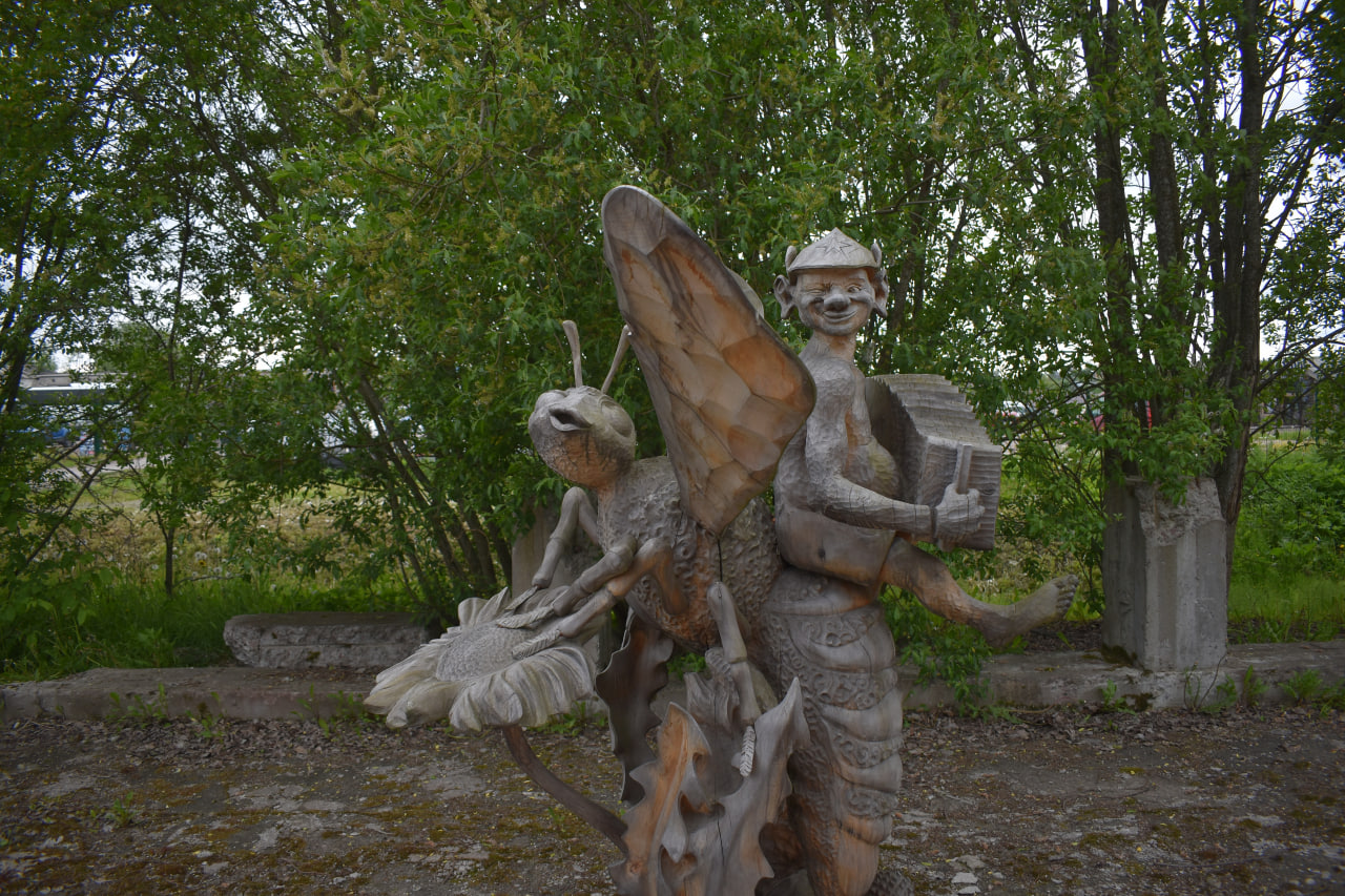 Сортавала парк Бастион скульптуры