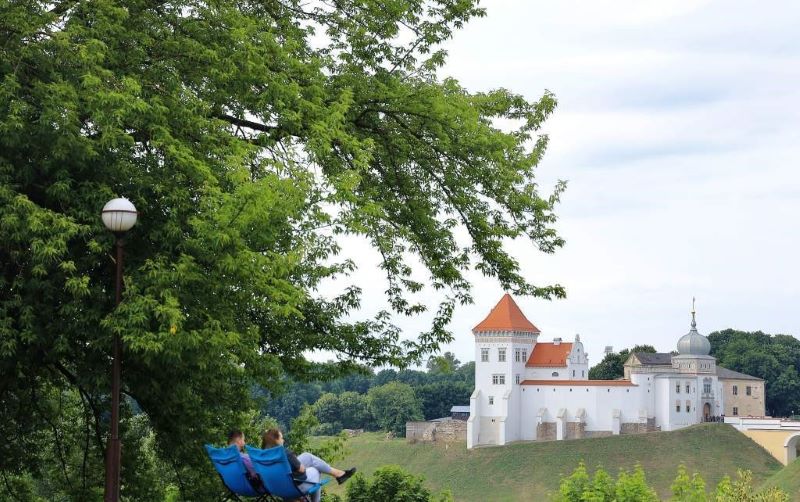 Сквер на улице Дарвина в Гродно