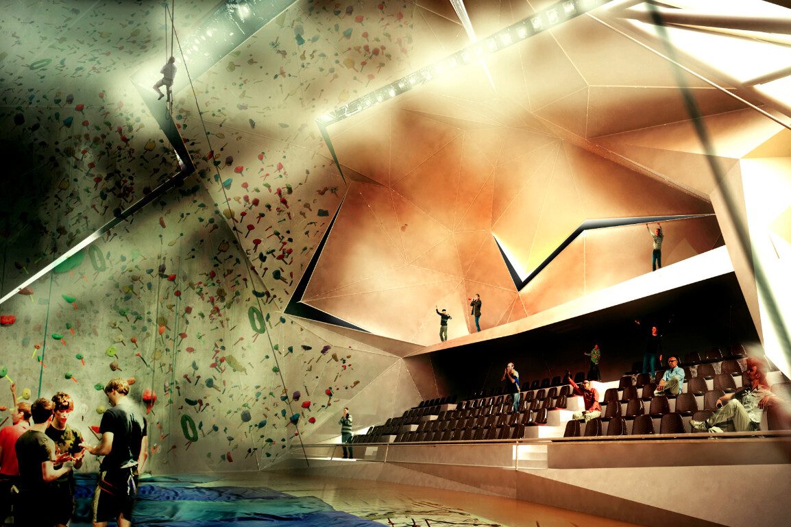 Альпинистский центр Rock Gym for Polour, внутри