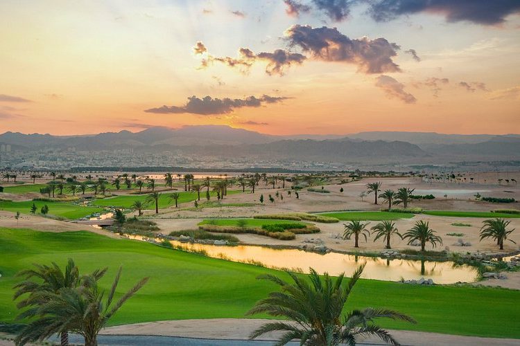 Ayla Golf Club, Акаба, вид сверху