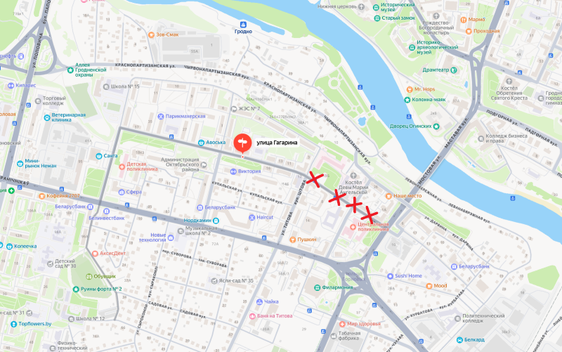 Движение по улице Гагарина в Гродно ограничат до конца лета: как изменится маршрут общественного транспорта