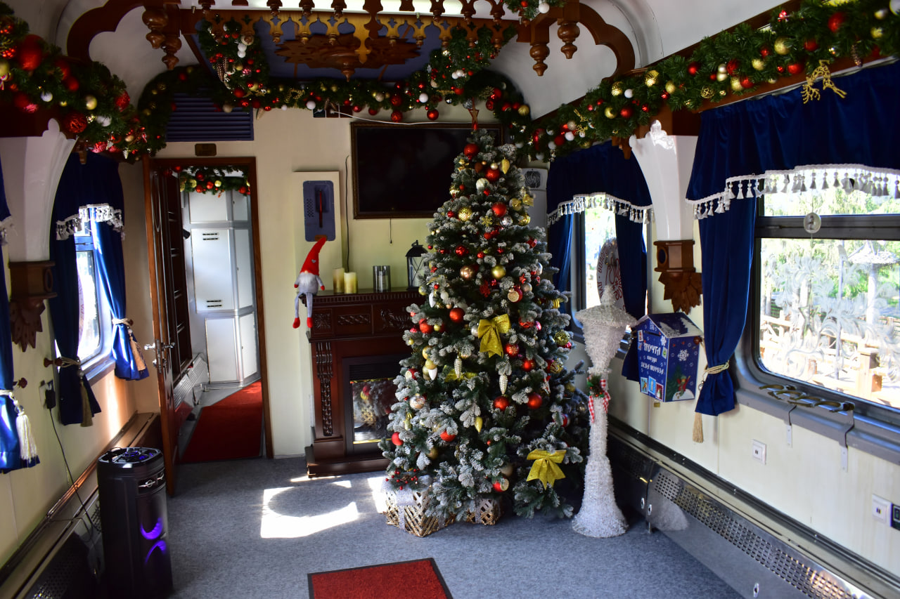 поезд Дед Мороз Новый год Хелюля