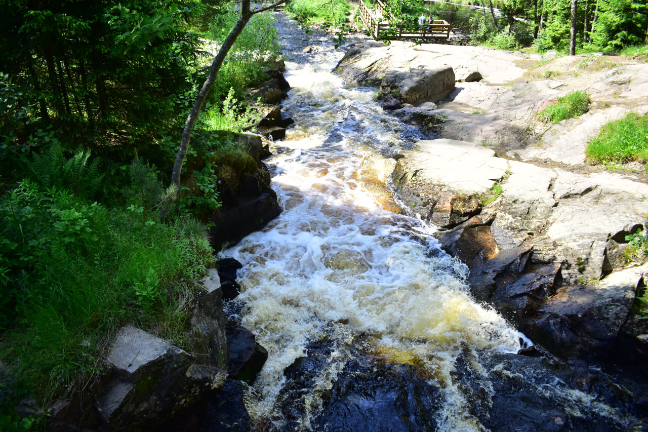 Нижний Койриноя река водопад Карелия