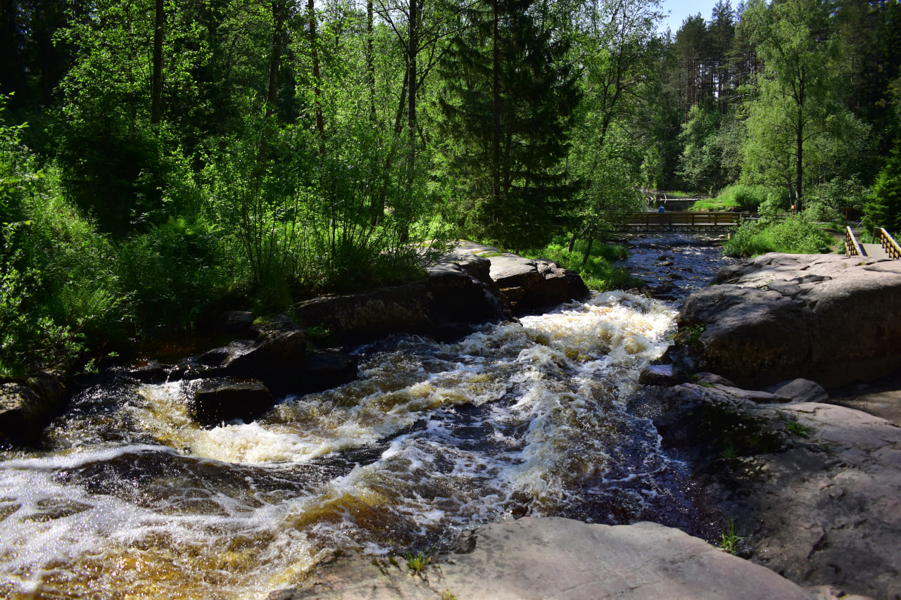 Нижний Койриноя река водопад Карелия