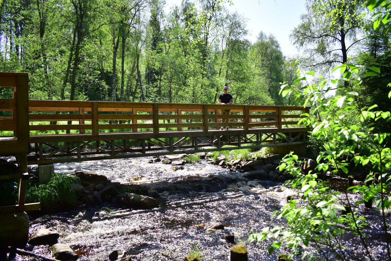 Нижний Койриноя река водопад Карелия