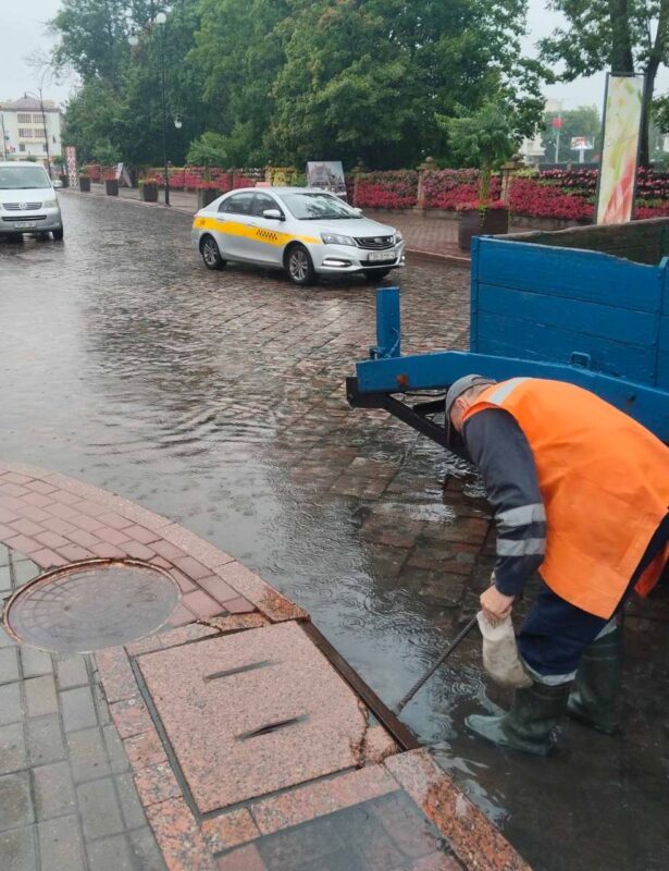 устранение подтопления в Гродно 