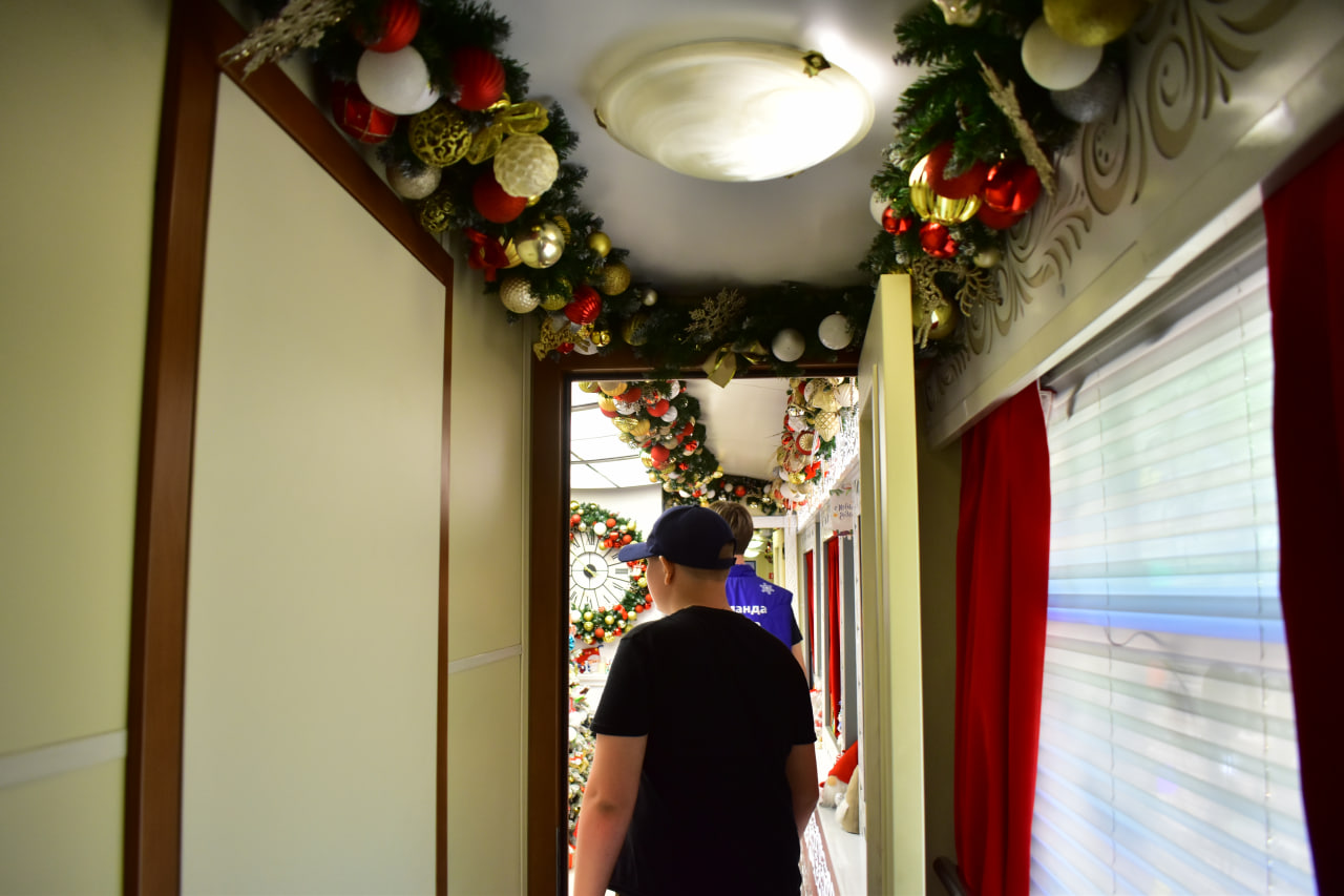 Хелюля поезд Дед Мороз