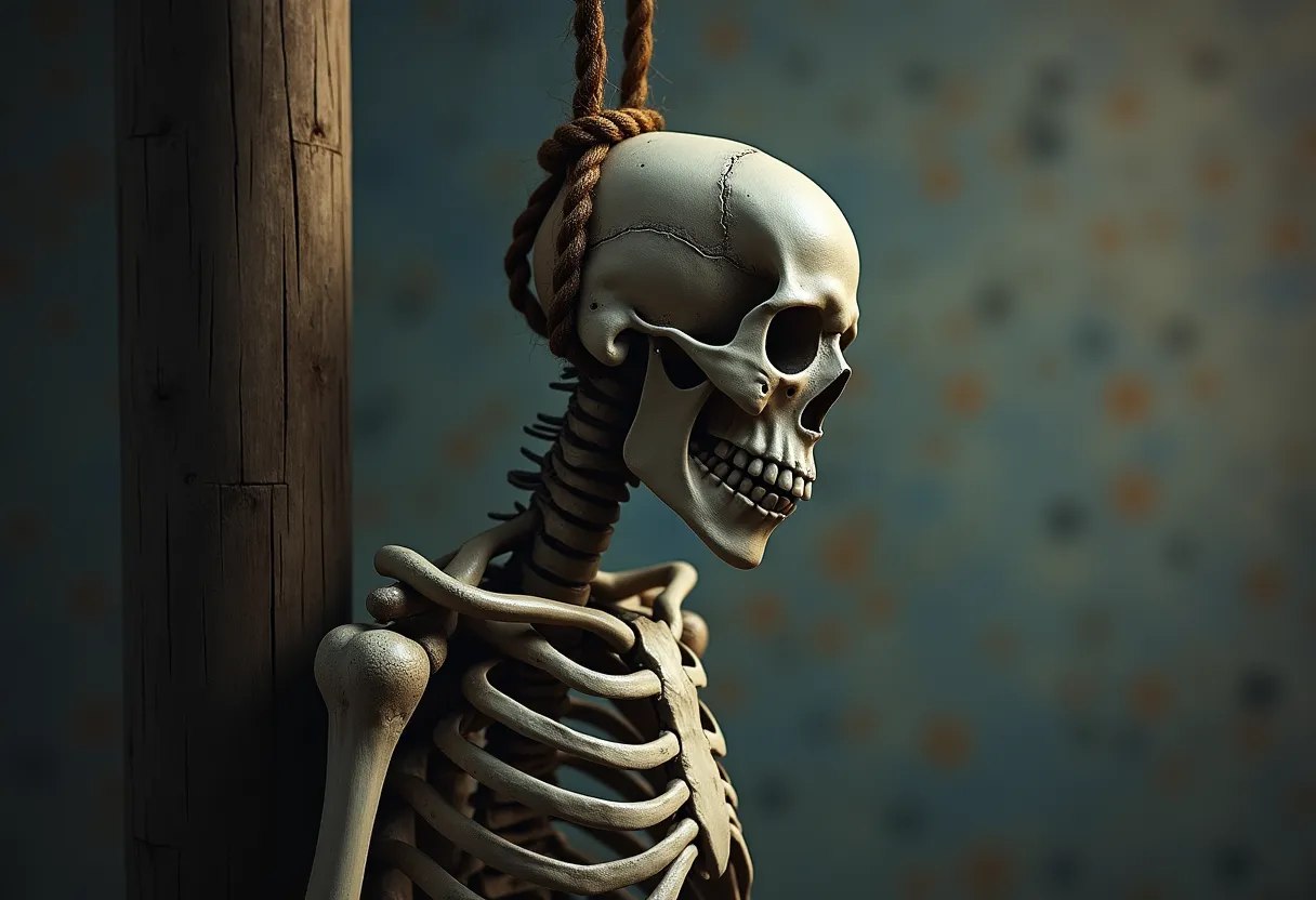 смертная казнь скелет повешение